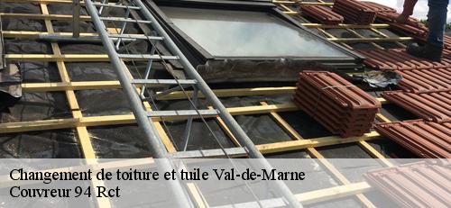 Changement de toiture et tuile 94 Val-de-Marne  Couvreur 94 Rct