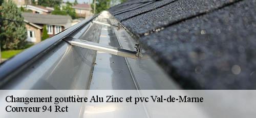 Changement gouttière Alu Zinc et pvc 94 Val-de-Marne  Couvreur 94 Rct