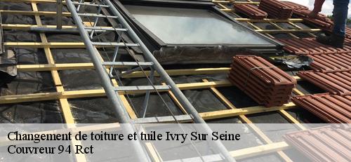 Changement de toiture et tuile  ivry-sur-seine-94200 Couvreur 94 Rct