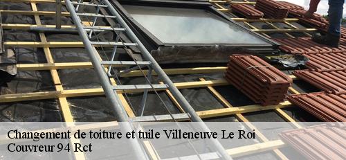 Changement de toiture et tuile  villeneuve-le-roi-94290 Couvreur 94 Rct