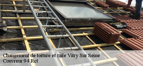 Changement de toiture et tuile  vitry-sur-seine-94400 Couvreur 94 Rct