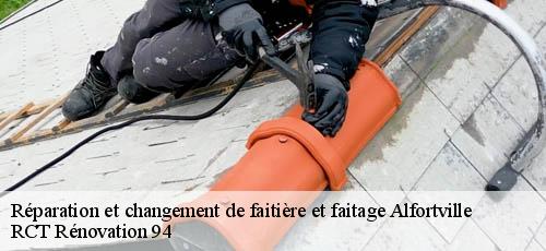 Réparation et changement de faitière et faitage  alfortville-94140 RCT Rénovation 94