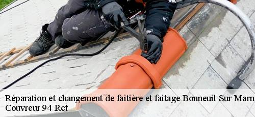 Réparation et changement de faitière et faitage  bonneuil-sur-marne-94380 Couvreur 94 Rct