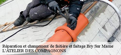 Réparation et changement de faitière et faitage bry-sur-marne-94360 L’ATELIER DES COMPAGNONS