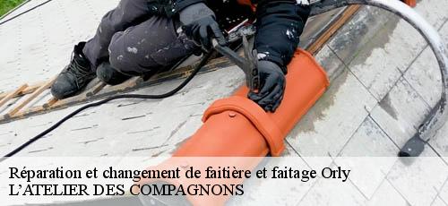 Réparation et changement de faitière et faitage orly-94310 L’ATELIER DES COMPAGNONS