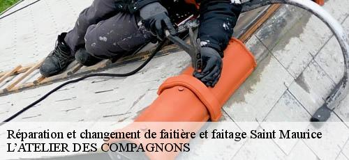 Réparation et changement de faitière et faitage saint-maurice-94410 L’ATELIER DES COMPAGNONS