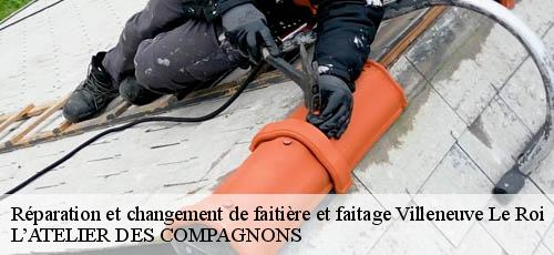 Réparation et changement de faitière et faitage villeneuve-le-roi-94290 L’ATELIER DES COMPAGNONS