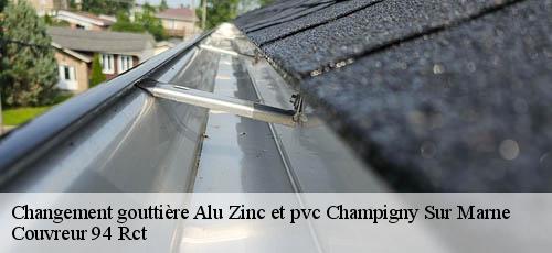 Changement gouttière Alu Zinc et pvc  champigny-sur-marne-94500 Couvreur 94 Rct