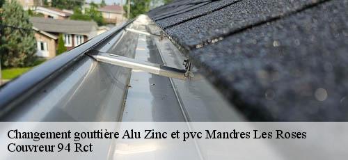 Changement gouttière Alu Zinc et pvc  mandres-les-roses-94520 Couvreur 94 Rct