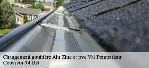 Changement gouttière Alu Zinc et pvc  val-pompadour-94460 Couvreur 94 Rct